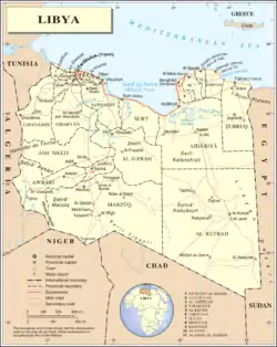 Image 30A map of Libya (from Libya)