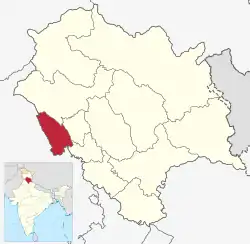 Location in Himachal Pradesh