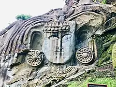 Shiva with the waters of Ganga flowing from his locks