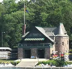 Undine Barge Club, #13 Boathouse Row, Philadelphia (1882–83).