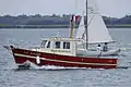 A pleasure fishing boat