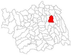 Location in Bacău County