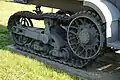 Tracks of a Unic-Kegresse P107 half-track that was captured and used by the Wehrmacht,  displayed in the Museum of the Great Patriotic War, Moscow, Poklonnaya Hill Victory Park