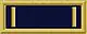 An insignia with a navy blue background and a yellow vertical bar at both ends