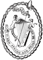  United Irish Symbol with the text "Equality – It is new strung and shall be heard"