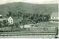 The United Mica Company operated this mill between 1909 and 1916.  Image c. 1909