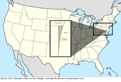 Map of the change to the United States in central North America on June 30, 1921