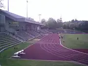 Athletics track and stand