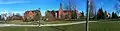 Panorama taken of the UVM Green (from the west).  Ira Allen Chapel is located on the far left of the image: Dec 2012