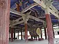 Unmun-sa temple drum in the assembly hall (Mahnseru)