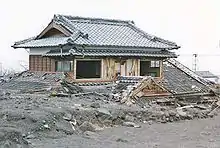 Image 4Building destroyed by eruptions at Mount Unzen, Japan (from Decade Volcanoes)