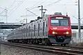 Most of Lisbon's suburban trains (except the Cascais Line services), are in the hands of CP's 2300/2400 Series. Two are here seen on the Linha do Norte, near Santa Iria de Azoia [pt].