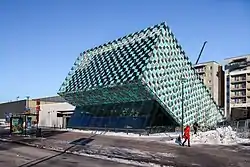 The entrance of the metro station, February 2018