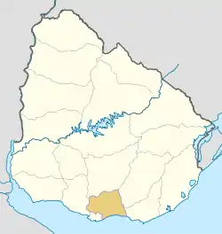 Canelones Department is located in Uruguay