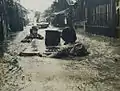 A flood swept damage in Kokura of 1953 North Kyushu flood