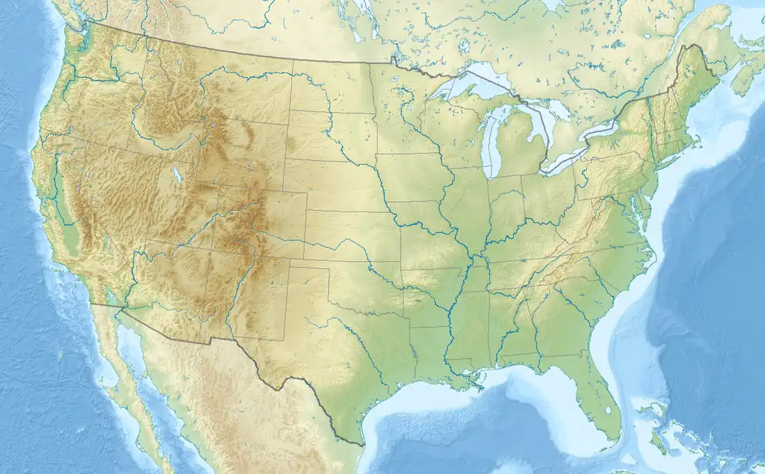 Location of Lake Phalen in Minnesota, USA.