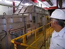 Image 96Machinery for the extraction of uranium hexafluoride in a military facility at Iperó, built with Brazilian technology (from Energy in Brazil)