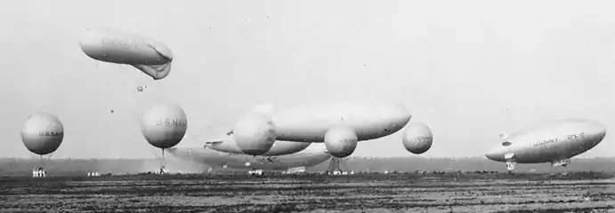 U.S. Navy airships and balloons in 1931