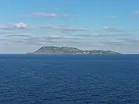 Ustica seen from the ferryboat.