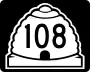 State Route 108 marker