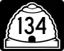 State Route 134 marker