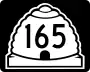 State Route 165 marker