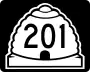 State Route 201 marker