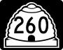 State Route 260 marker