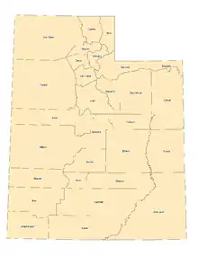 Image 43Utah county boundaries (from Utah)