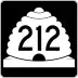 State Route 212 marker