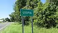 Utopia community sign.