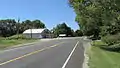 Looking west on US Highway 52 in Utopia.