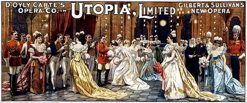 Image 4Utopia, Limited, by Strobridge & Co. Lith. (edited by Adam Cuerden) (from Wikipedia:Featured pictures/Culture, entertainment, and lifestyle/Theatre)