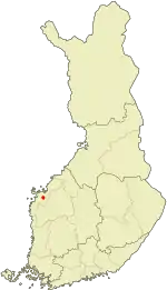 Location of Vähäkyrö in Finland