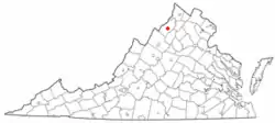 Location in Virginia