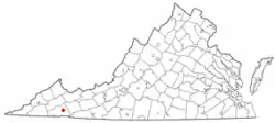 Location of Emory-Meadowview, Virginia