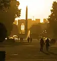 View from the Tuileries towards the Arc de Triomphe.