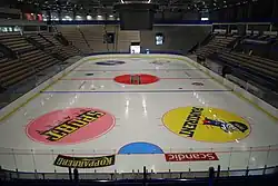 The interior of Vida Arena, nearly two weeks before the premier game.