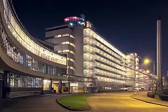 View from the entrance gate by night