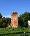 The ruins of church of the Nativity in summer