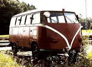 Deutsche Bundesbahn railroad speeder based on the Volkswagen Type 2