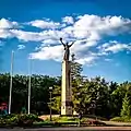 Monument Sloboda (Liberty) in central park of Srbobran