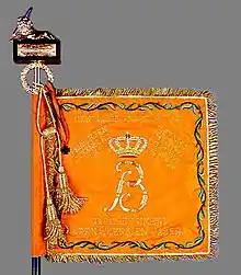 The regimental banner.