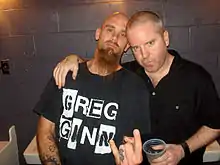 Madison (right) with Nick Oliveri in 2007