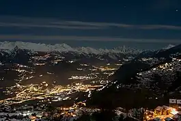 Valais from Nendaz in January 2010