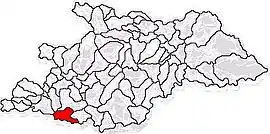 Location in Maramureș County