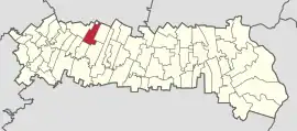 Location in Ialomița County