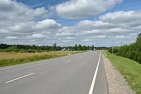 The Valga–Uulu road in Ristiküla