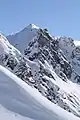 View from the Nova Stoba hut to the Valisera mountain (2,716 m) of the western silvretta in the Montafon