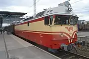 Preserved locomotive Dr13 no. 2349 at Jyväskylä railway station